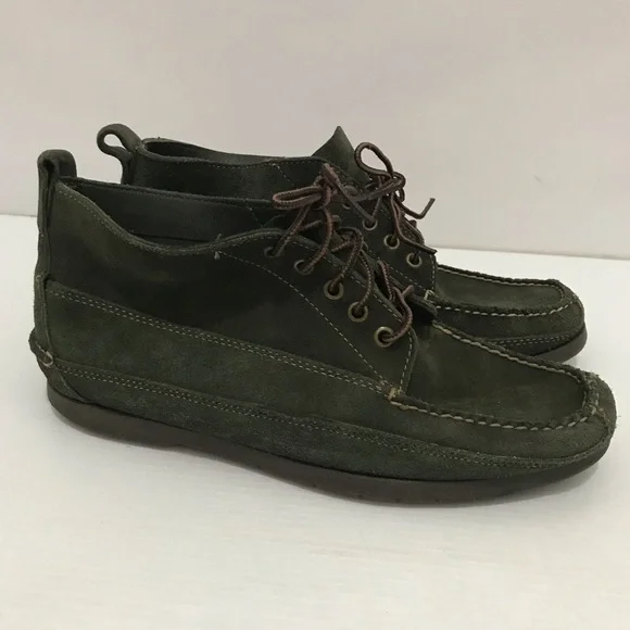 L.L. Bean | Shoes | Vintage Ll Bean Green Leather Lace Up 